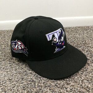Toronto Blue Jays Hat Cap 25th Anniversary New Era Black Size 7 1/8